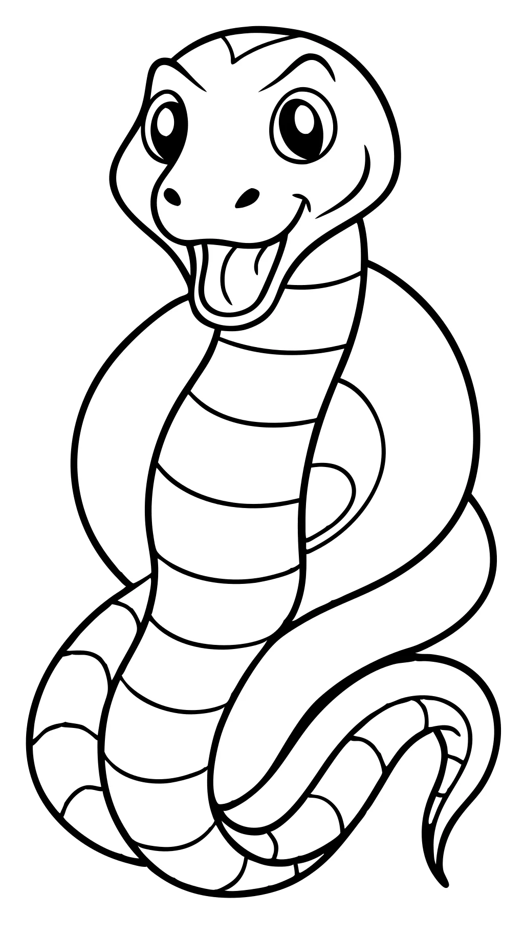 free snake coloring pages